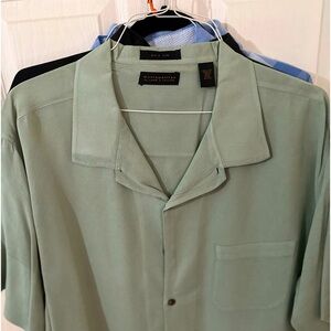 Short sleeve, XXL, silk, men’s Casual shirt